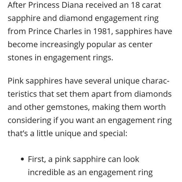 💍5ctw Pink & White Sapphire Ring - Picture 3 of 6